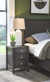 Rockport Yin Three Drawer Small Nightstand by Modus Furniture at Eve Furniture