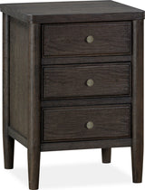 Rockport Yin Three Drawer Small Nightstand by Modus Furniture at Eve Furniture