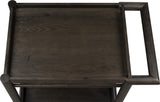 Rockport Yin Two Shelf Rolling Bar Cart by Modus Furniture at Eve Furniture