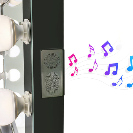 Rockstar Black Vanity Set by New Era Innovations at Eve Furniture