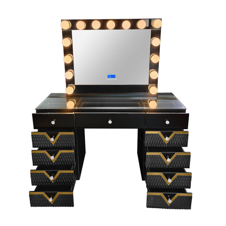 Rockstar Black Vanity Set by New Era Innovations at Eve Furniture