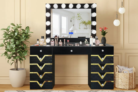 Rockstar Black Vanity Set by New Era Innovations at Eve Furniture