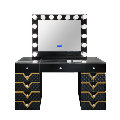 Rockstar Black Vanity Set by New Era Innovations at Eve Furniture