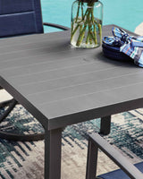 Rocky Creek Gray Outdoor Dining Table by Ashley at Eve Furniture