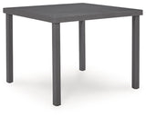 Rocky Creek Gray Square Dining Table w/UMB OPT by Ashley at Eve Furniture