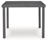 Rocky Creek Gray Square Dining Table w/UMB OPT by Ashley at Eve Furniture