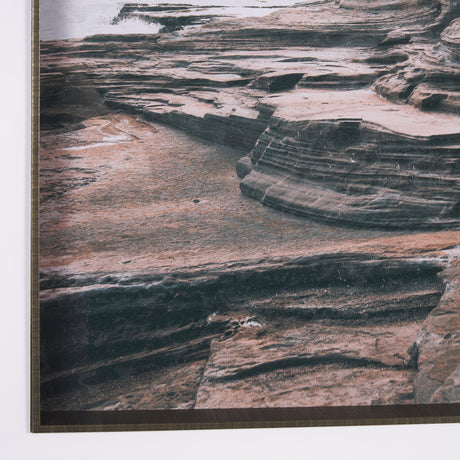 Rocky Shore Hawaii by Max Blakesberg Studios a Hand Embellished Framed Photo Art Print Matted under by Mercana at Eve Furniture