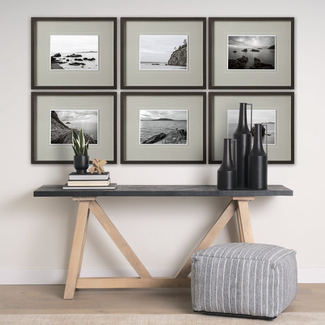 Rocky Shoreline, Rosario Beach by Bisig, Steve a Framed Photo Art Print Matted under Glass by Mercana at Eve Furniture