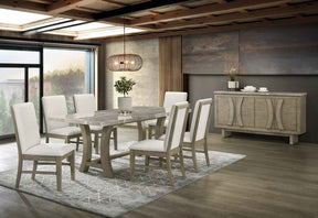 Roco Genuine Marble 7-Piece Dining Room Set by Happy Homes at Eve Furniture