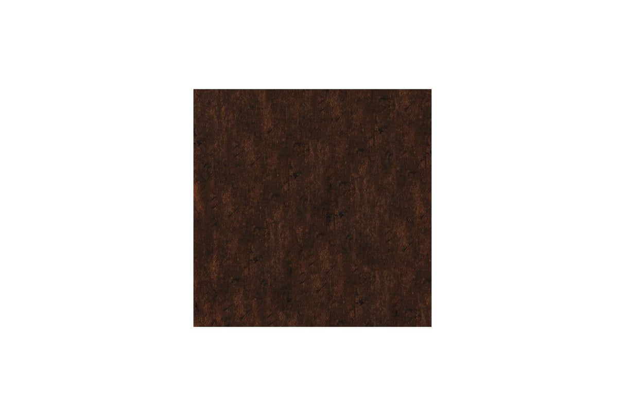 Roddinton Dark Brown 72" TV Stand with Electric Fireplace by Ashley at Eve Furniture