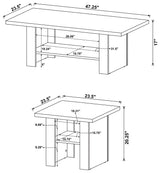 Rodez Black Oak 3-Piece Occasional Table Set by Coaster at Eve Furniture