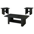 Rodez Black Oak 3-Piece Occasional Table Set by Coaster at Eve Furniture
