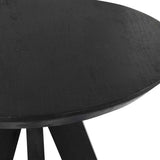 Rodrigo Black Wood Round Bar Table by Classic Home at Eve Furniture