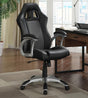 Roger Black/Gray Adjustable Height Office Chair by Coaster at Eve Furniture