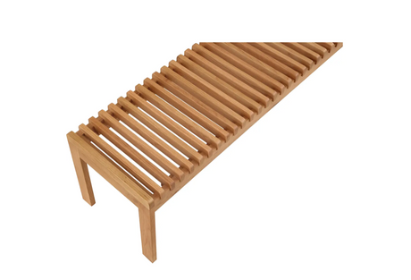 Rohe Bench Natural Oak by Moe's Home at Eve Furniture