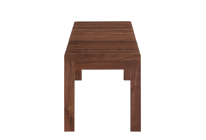 Rohe Bench Walnut Brown by Moe's Home at Eve Furniture