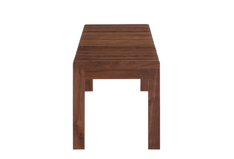Rohe Bench Walnut Brown by Moe's Home at Eve Furniture