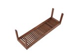 Rohe Bench Walnut Brown by Moe's Home at Eve Furniture