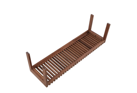 Rohe Bench Walnut Brown by Moe's Home at Eve Furniture
