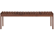 Rohe Bench Walnut Brown by Moe's Home at Eve Furniture