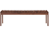Rohe Bench Walnut Brown by Moe's Home at Eve Furniture