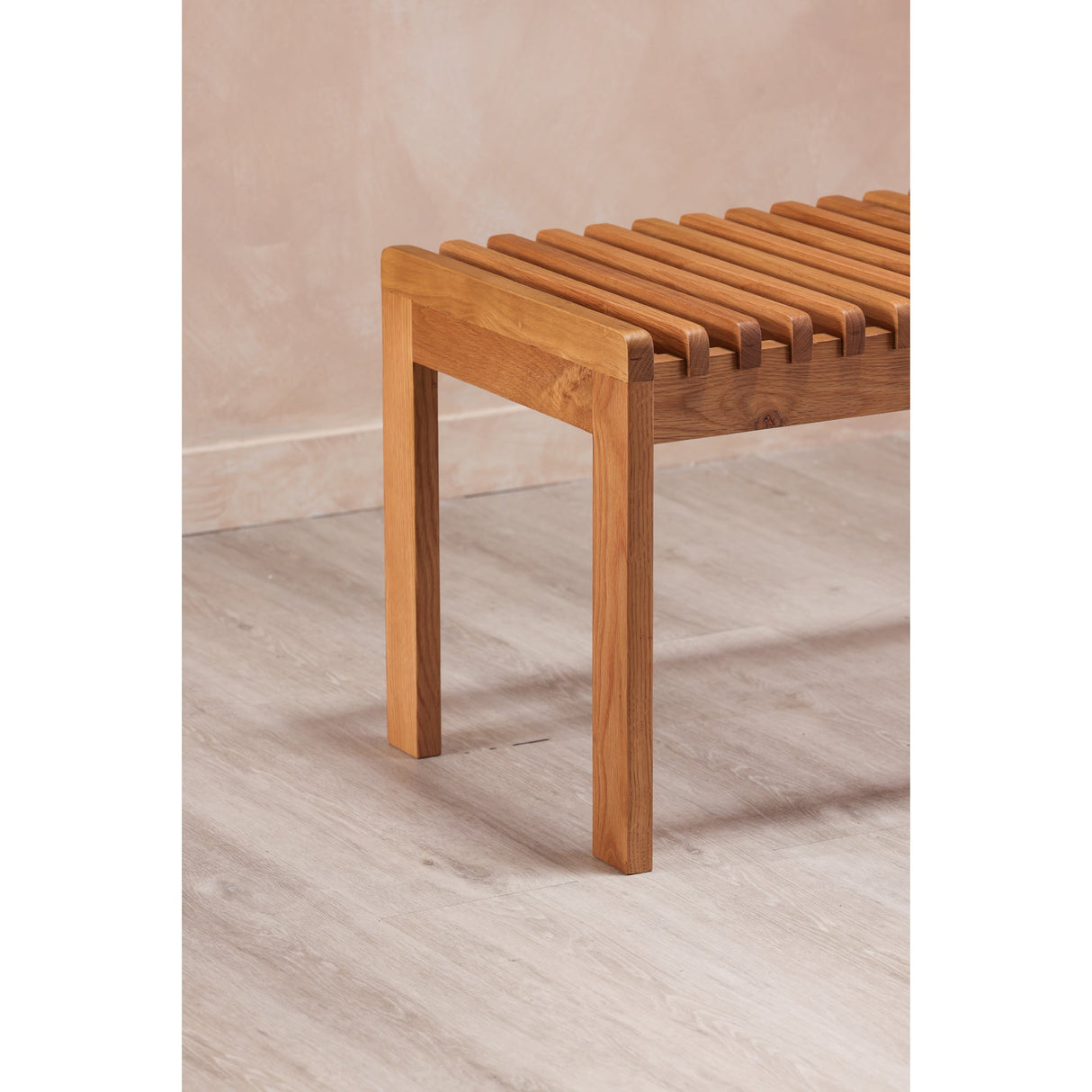 Rohe Natural Oak Bench by Moe's Home at Eve Furniture