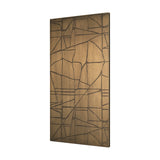 Roho Painted Gold Metal Wall Art by Mercana at Eve Furniture