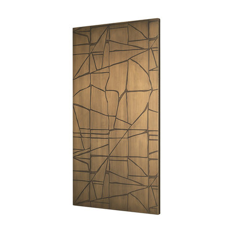 Roho Painted Gold Metal Wall Art by Mercana at Eve Furniture