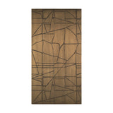 Roho Painted Gold Metal Wall Art by Mercana at Eve Furniture