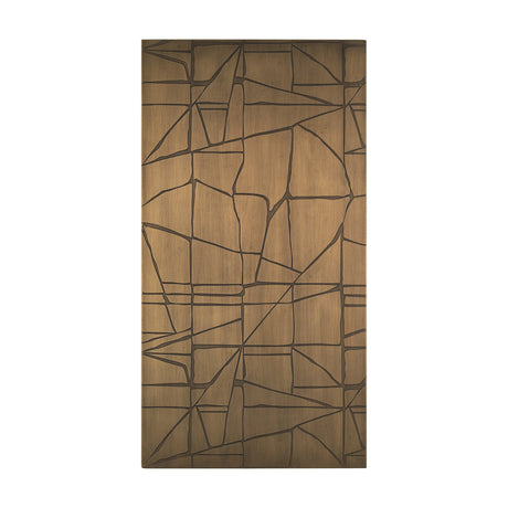 Roho Painted Gold Metal Wall Art by Mercana at Eve Furniture