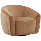 Rojas Swivel Chair, Rose by Dovetail at Eve Furniture