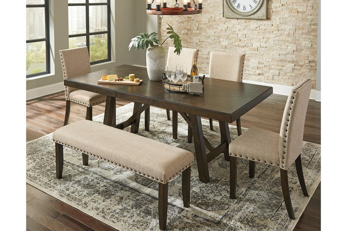 Rokane Brown Dining Extension Table by Ashley at Eve Furniture