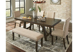 Rokane Brown Dining Extension Table by Ashley at Eve Furniture