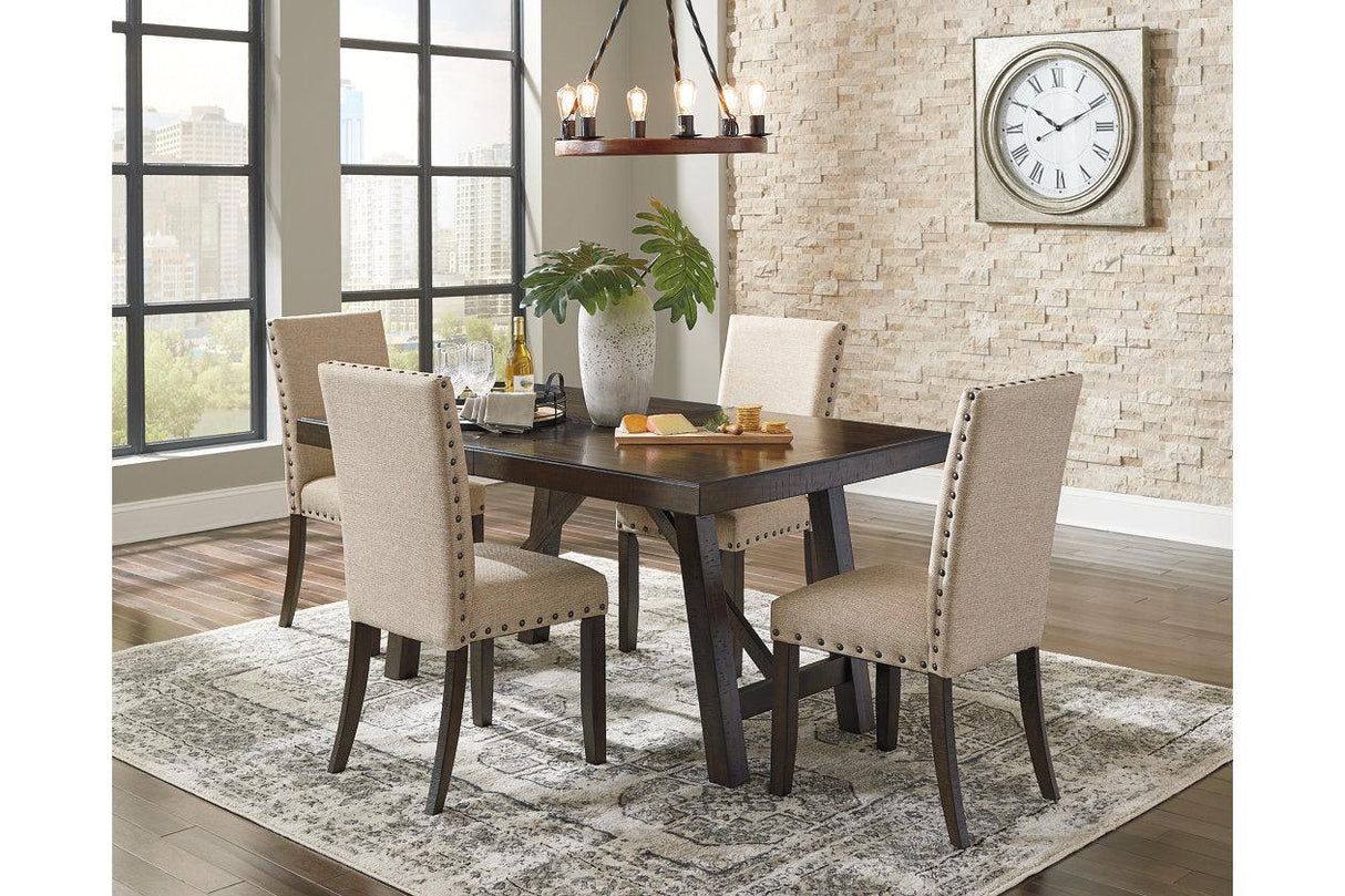 Rokane Brown Dining Extension Table by Ashley at Eve Furniture