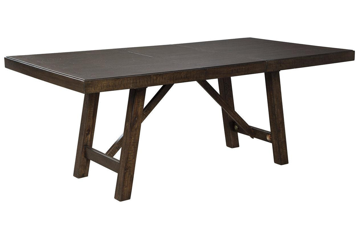 Rokane Brown Dining Extension Table by Ashley at Eve Furniture