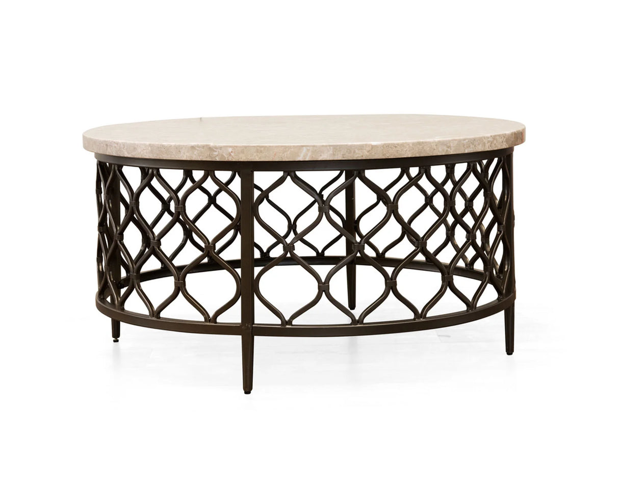 Roland Marble Top Cocktail Table by Steve Silver at Eve Furniture