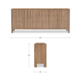 Roland Natural Sideboard by Moe's Home at Eve Furniture