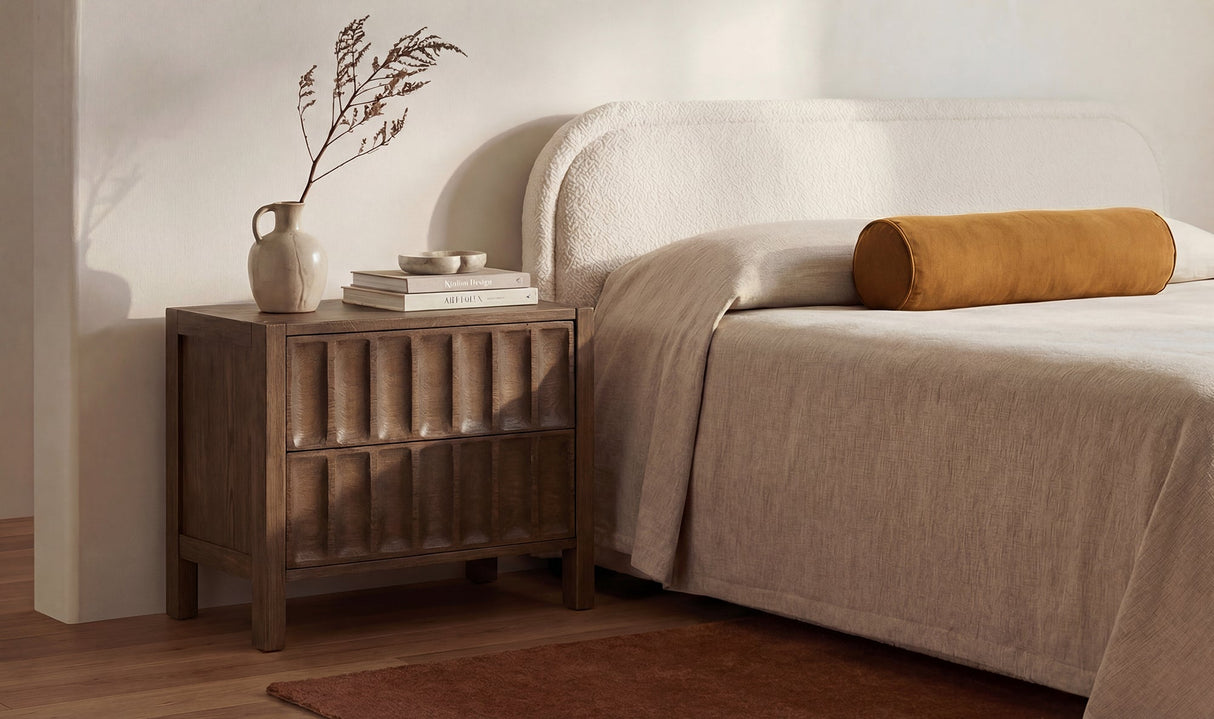 Roland Nightstand Brown by Moe's Home at Eve Furniture
