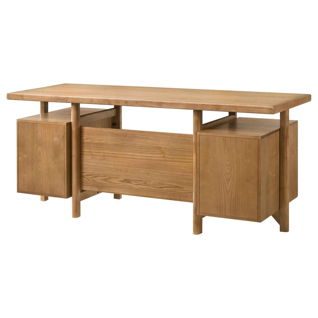 Roldan Light Ash 69-inch 4-drawer Computer Desk with File Drawer by Coaster at Eve Furniture