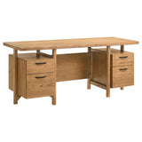 Roldan Light Ash 69-inch 4-drawer Computer Desk with File Drawer by Coaster at Eve Furniture