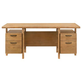 Roldan Light Ash 69-inch 4-drawer Computer Desk with File Drawer by Coaster at Eve Furniture