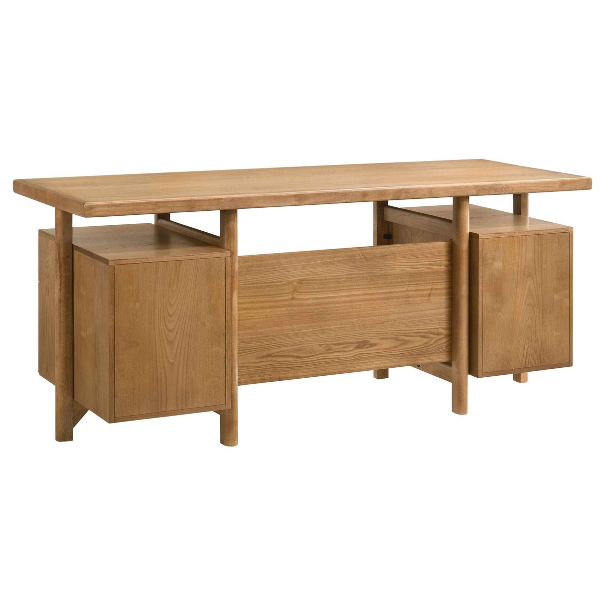 Roldan Light Ash 69-inch 4-drawer Computer Desk with File Drawer by Coaster at Eve Furniture