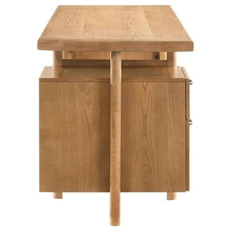 Roldan Light Ash 69-inch 4-drawer Computer Desk with File Drawer by Coaster at Eve Furniture