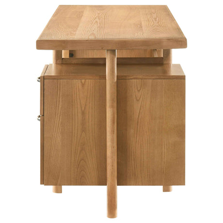 Roldan Light Ash 69-inch 4-drawer Computer Desk with File Drawer by Coaster at Eve Furniture