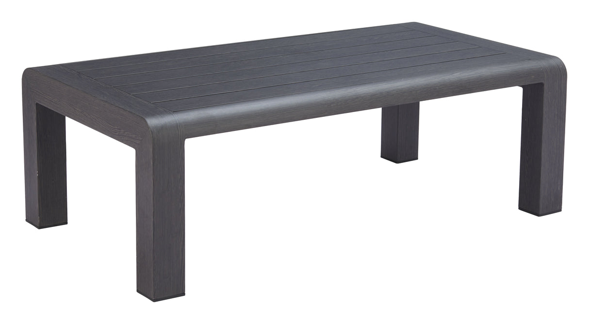 Rolig Black Outdoor Coffee Table by Zuomod at Eve Furniture
