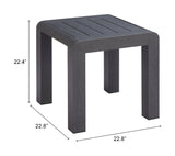 Rolig Black Outdoor Side Table by Zuomod at Eve Furniture