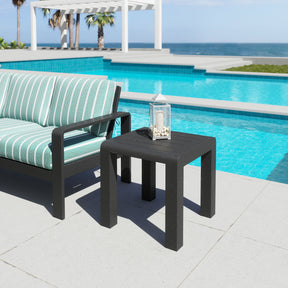 Rolig Black Outdoor Side Table by Zuomod at Eve Furniture
