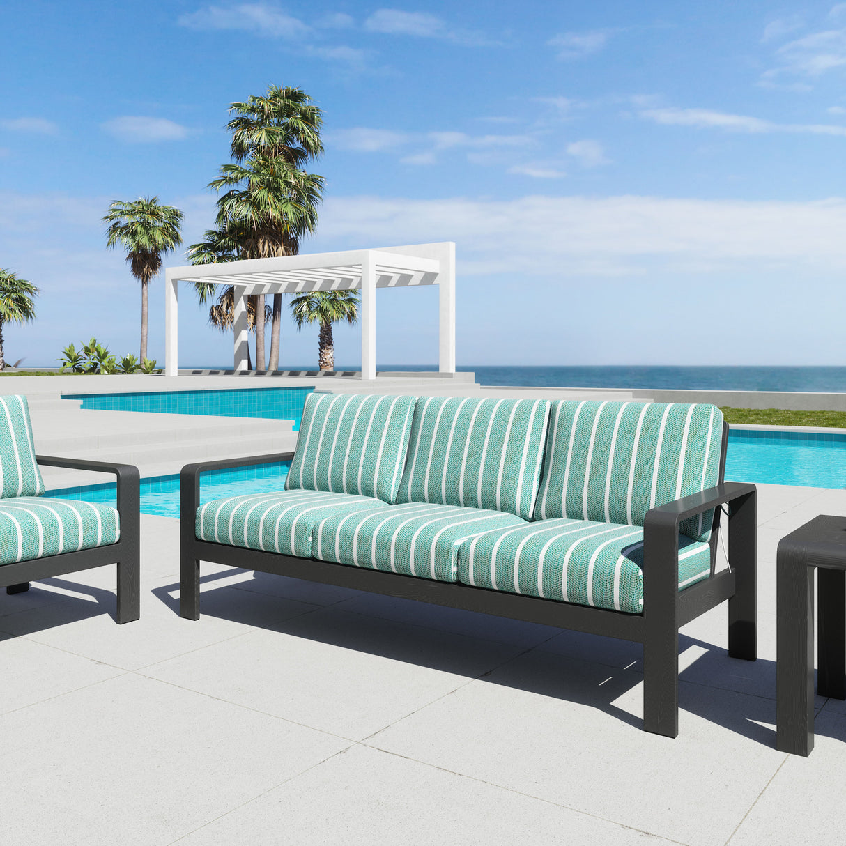 Rolig Green Outdoor Sofa by Zuomod at Eve Furniture