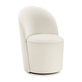 Rolle White Swivel Side Chair, Set of 2