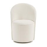 Rolle White Swivel Side Chair, Set of 2